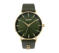JOOP! Montre Dames à Quartz analogique, avec Bracelet en Cuir, Kaki, étanche à 5 Bar, Livré dans Une boîte Cadeau de Montres, 2035044