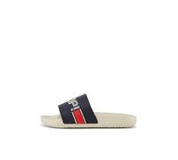 JOOP! Mule 'Lista Marinos' beige / bleu foncé / rouge, Taille 46