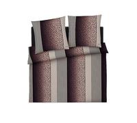 JOOP Parure de lit en satin LEO 2x 70x90cm / 200x200cm Stone gris