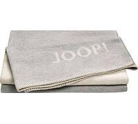 Joop! Plaid mélangé - Double Face - Coton mélangé - Pierre argentée - Dimensions : 150 x 200 cm