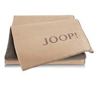 Joop! Plaid mélangé - Double face en coton mélangé beige/marron - Dimensions : 150 x 200 cm