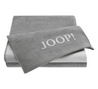 Joop! Plaid uni Double Face 564382 - Graphite - Coton/Dralon - Dimensions : 200 x 150 cm