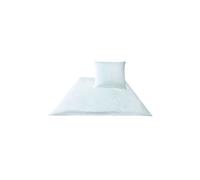 JOOP Satin Bettwäsche Cornflower 2x 70x90cm/200x200cm Blanc blanc