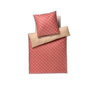 JOOP Satin Linge de lit Cornflower 70x90cm/140x200cm Golden Siena rouge