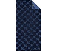 JOOP! Serviette 'Cornflower' bleu marine / bleu roi, Taille One Size