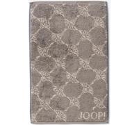 JOOP! Serviette 'Cornflower' camel / gris fumé, Taille One Size