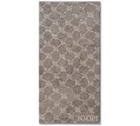 JOOP! Serviette 'Cornflower' camel / gris fumé, Taille One Size