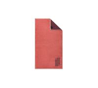 JOOP Serviette de douche 80x150cm BARS DOUBLEFACE Sienne rouge