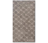 JOOP! Serviette de douche 'Cornflower' camel / gris fumé, Taille One Size