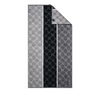 JOOP! Serviette de douche gris foncé / noir, Taille One Size