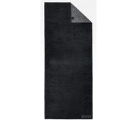 JOOP! Serviette de plage 'Doubleface' gris foncé / noir, Taille One Size