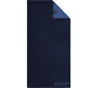 JOOP! Serviette 'Doubleface' bleu marine, Taille One Size
