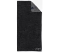 JOOP! Serviette 'Doubleface' gris foncé / noir, Taille One Size
