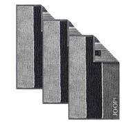 JOOP! Serviette gris / noir, Taille 30x50cm
