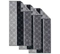 JOOP! Serviette gris / noir, Taille 50x100cm