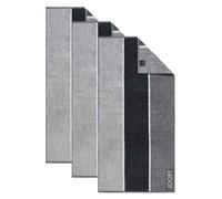 JOOP! Serviette gris / noir, Taille 50x100cm