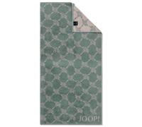 JOOP! Serviette gris / vert, Taille 50x100cm