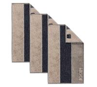 JOOP! Serviette marron / noir, Taille 30x50cm