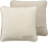 JOOP ! UNI-DOUBLEFACE Housse de coussin 50x50 cm, Sable parcheminé