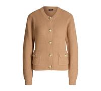 Joop! - Veste en maille côtelée avec boutons logo - Femme - Pulls - Beige - Taille: 36 FR