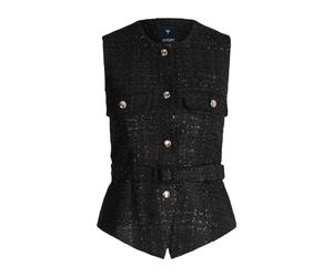 Joop! - Viola Tweed Vest - Femme - Vestes - Noir - Taille: 40 FR
