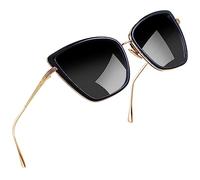 Joopin Lunette de Soleil Femme Papillon Lunette de Soleil Œil de Chat Noir Lunettes de Soleil Classiques Elégantes à large monture Designer Style