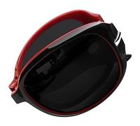 Joopin Lunettes de Soleil Pliantes Femme Polarisées Classique Grand Cadre Noir Rouge
