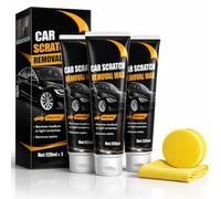 Jooseen Car Scratch Remover Kit, 2026 New Scratch Repair Paste, 120ml Polish Wax with Sponge & Towel, for Deep/Minor Scratches, Swirl Marks & Scuffs, All Paint Types (3PCS)