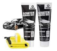 Jooseen Car Scratch Remover Wax Kit, Professional Scratch Repair Compound with Sponge Applicator & Wiping Cloth, 120ML for All Vehicles & Glossy Paints, Deep & Minor Scratch Removal (2PCS)