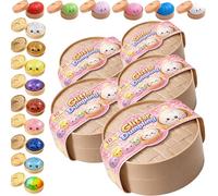 Jooseen Dumpling Squishy - Fun Surprise & Stress Relief for Busy Days - Random Colors (5 Packs)