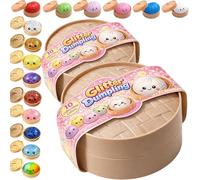 Jooseen Dumpling Squishy Mystery Box - Fun Surprise & Stress Relief for Busy Days Ages, Random Colors (2 Packs)