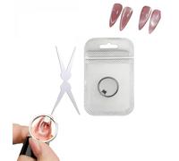 Jooseen Magnetic Nail Tool For Gel,2026 New Ring-Shaped Cat Eye Magnet for Nails,Circle Cat Eye (1pc)