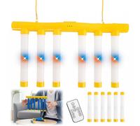 Jooseen Reflex Challenge Game Falling Sticks, Hand Eye Coordination Catching Stick Game for Kids and Athletes, Reaction Speed Training Toy for Parties Practice and Group Play (Yellow2)