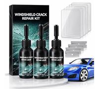 Jooseen Windshield Crack Repair Kit, 2026 New Chips & Cracks Glass Repair Tool, Premium Automotive Windscreen Resin Repair Kit (3PCS)