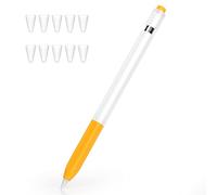 Joosko Compatible avec Apple Pencil 1ère génération, étui en silicone antidérapant, [avec 10 manchons en silicone ] pour Apple Pencil 1ère génération. (Jaune)