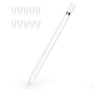 Joosko Compatible avec Apple Pencil 1ère génération, étui en silicone antidérapant, [avec 10 manchons en silicone ] pour Apple Pencil 1ère génération. (Blanc)