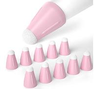 Joosko Lot de 10 coques compatibles avec les embouts de stylet Apple, étui à pointe en silicone antidérapant silencieux pour Apple Pencil 2 génération/1ère génération (rose)
