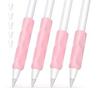 Joosko Lot de 4 poignées antidérapantes en silicone pour stylet Apple 2e et 1ère génération (rose)