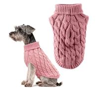 JOOTUEPO 1 Pcs Pull Chien Petite Taille Rose Chauds et Doux Pull Chien Chaud Pull-Overs Chihuahua Manteau Teckel Vetement pour Chiens Chat d'hiver