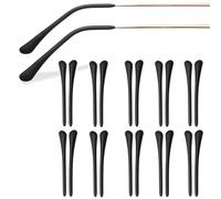 JOOTUEPO 10 Paires Manchons De Rechange En Silicone, Protege Branche Lunette, Housses en Silicone pour Branches de Lunettes, Accessoires de Remplacement Pour Branches De Lunettes Fines En Métal