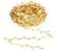 JOOTUEPO 10M Guirlande Artificielle de Feuilles Garniture Ruban, Feuille Ruban Doré, Faux Lierre Guirlande de Feuilles pour Bricolage Artisanat Décoration Mariage et Fête