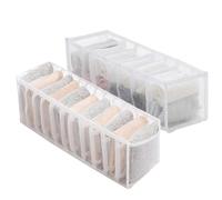 JOOTUEPO 2 Pièces Organisateur Armoire Vetement, Organisateur de Tiroir Pliable, Rangement Tiroir pour Chaussettes, Sous-Vêtements, Vêtements de Bébé, Cravates