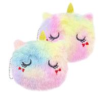 JOOTUEPO 2Pcs Porte-Monnaie en Peluche pour Fille, Petit Porte-Monnaie Mignon en Peluche de Dessin animé, pour Clés Creative en Dessin Animé Mignon Bourse pour Filles