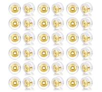 JOOTUEPO 36 Pièces Métal fermoir boucles d'oreilles silicone, Hypoallergénique Backs d'oreille sécurisés en or 18 carats, pour les boucles d'oreilles et les oreilles droopées les coussinet