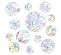 JOOTUEPO 39Pièces Suncatcher Sticker, Autocollants Anti-collision pour Oiseaux de Fenêtre, Stickers Fenetre Avec Effet Prisme, Film Fenetre Arc-en-ciel, Décoration Autocollants pour Portes et Fenêtres