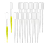 JOOTUEPO 50 Pièces Pipette, 3ML Pipette Plastique, Pipette Graduée, Pipettes de Transfert en Plastique, Jetables, Transparent, pour Parfums, Transfert D'huiles Essentielles, Liquides Divers