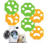 JOOTUEPO 6 PièCes Épilateur pour Poils d'animaux,Anti Poil Machine à Laver,RéUtilisable, Attrape Poils pour Enlever Les Poils, pour Nettoyer Poils d'animaux Domestiques, Cheveux