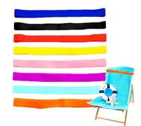 JOOTUEPO 8 Pièces Pinces à Serviettes de Plage, Bandes élastiques pour Chaise de Plage, Bandes à Serviettes pour Chaises de Plage Colorées