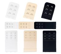 JOOTUEPO 9 Pièces Extensions Soutien, Gorge de Soutien, Gorge d'extension de Soutien, Gorge à 3 Eangées 2 Crochets 3 Crochets Gorge Bretelles de Soutien