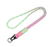 JOOTUEPO Cordon Tour de Cou Tressé Robuste pour Clés, Cordon Tour de Cou en Paracorde, Porte Badge Lanière avec Lanière Tressée, Badge pour Clés Téléphone Portable Appareils Photo Badges (Couleur)